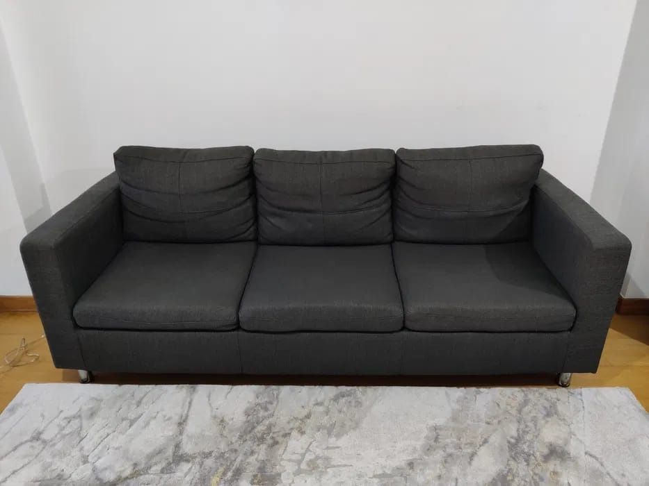 Sofá 3 Lugares Cinza Haia KASA