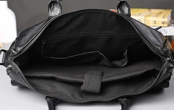 Чоловіча мужская кожаная модная стильна сумка для документів портфель