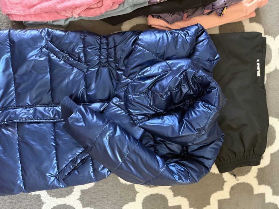 Mega paka zimowych ubrań 134 140