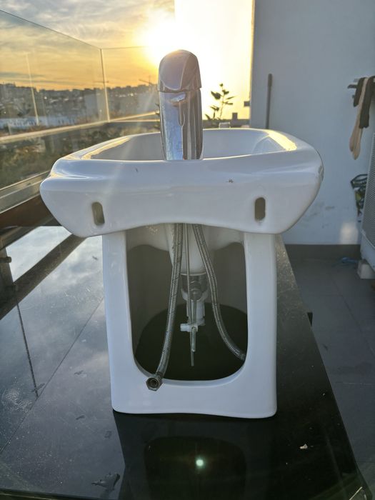 Bidé ROCA completo torneira mais esgoto