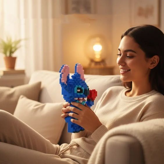 Конструктор Стіч з серцем 25см