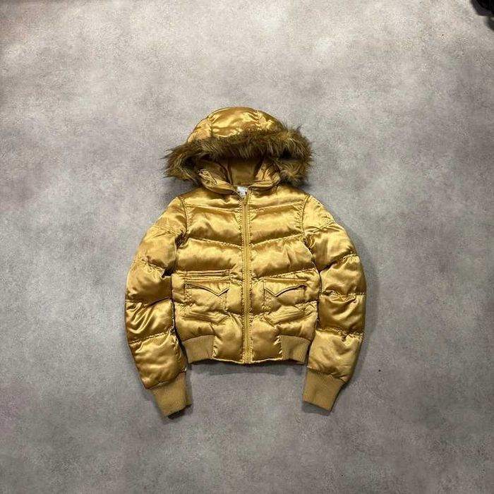 Vintage Kurtka Bomberka Y2K Cropped Bomber Jacket Futerko Swag Trendy
