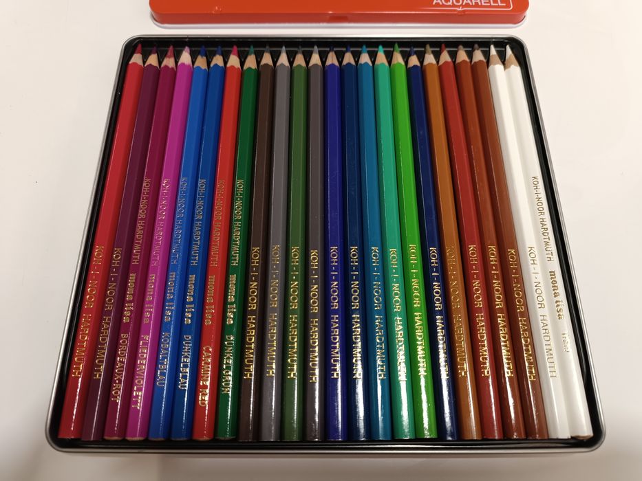 Zestaw kredek akwarelowych KOH-I-NOOR w metalowym etui