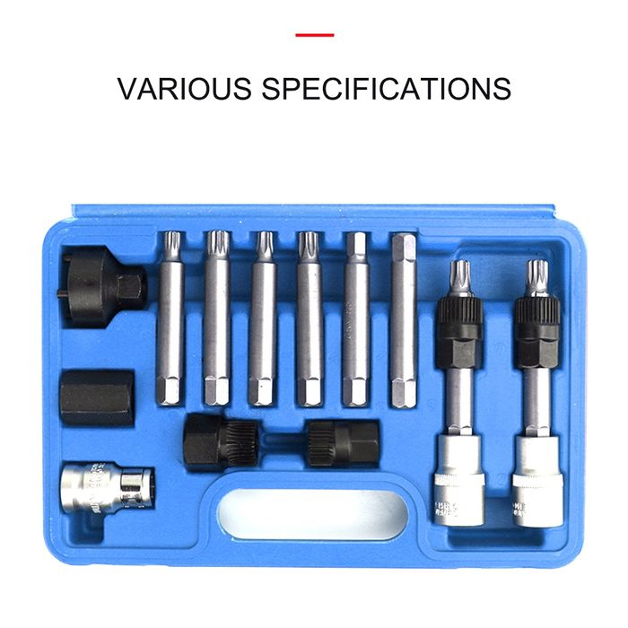 Kit de desmontagem da polia do alternador multimarcas (13 pcs) (Novo)
