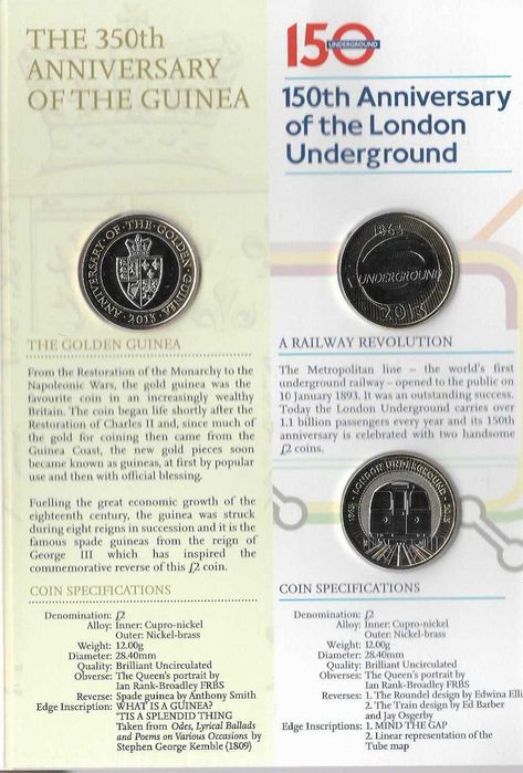 Inglaterra - - - "Carteira Anual BNC-2013" - - - - - Moedas