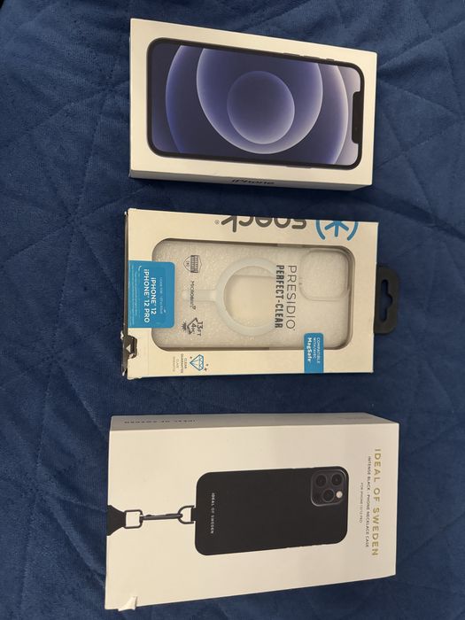 Zestaw iPhone 12: Oryginalne Pudełko + 2x Etui Case | Okazja