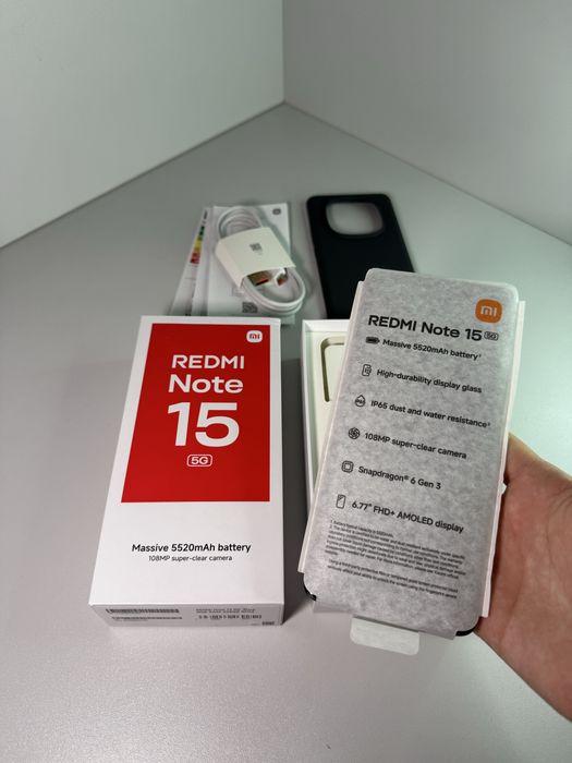 Xiaomi redmi note 15 5G 8+4/256 ЄВРОПА! НОВИЙ
