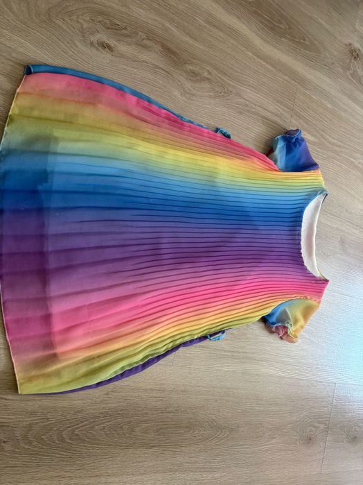 Zestaw sukienek dla dziewczynki 122 eleganckie