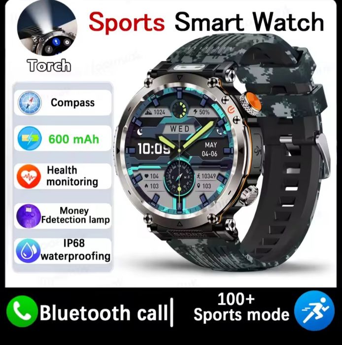 Smartwatch 1,7 cala Ultra Hd Amoled menu PL