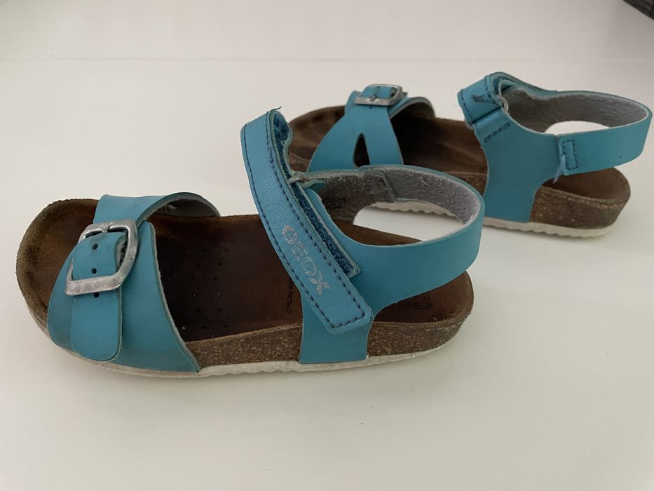 Niebieskie/turkusowe sandałki Geox r.26 dla dziewczynki