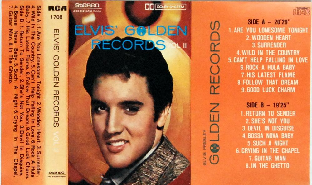 Elvis Presley - Elvis' Golden Records Vol. II (kaseta) BDB