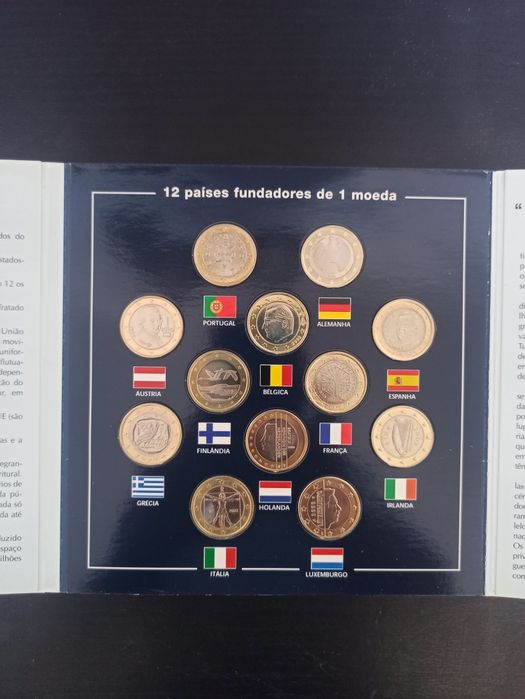 Coleção 1 € dos 12 Países fundadores