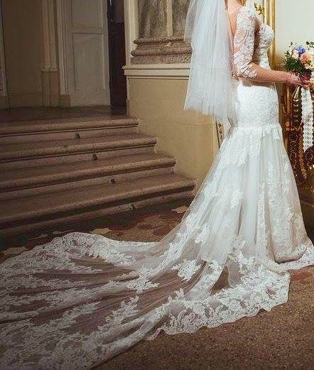 Свадебное кружевное платье