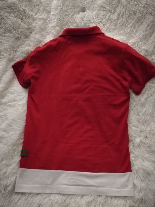 tshirt polo GUCCI M 38 czerwona śliczna