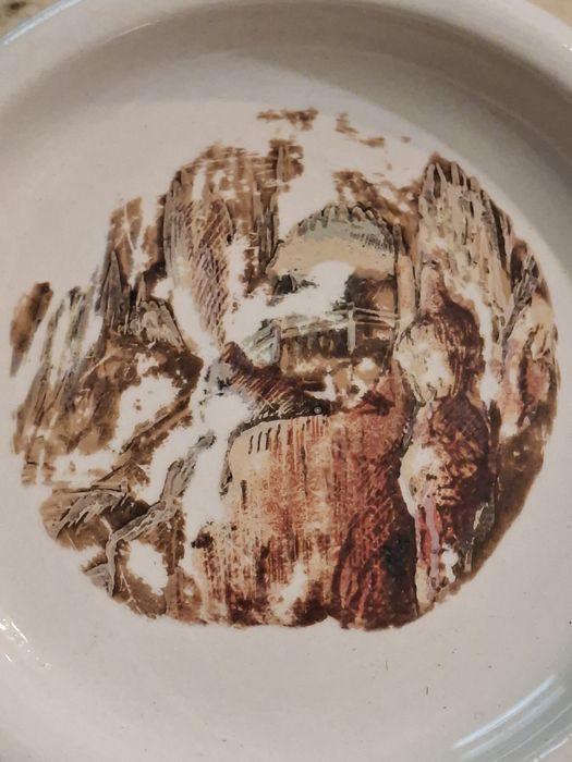 Prato pequeno antigo da fabrica de loiça SECLA