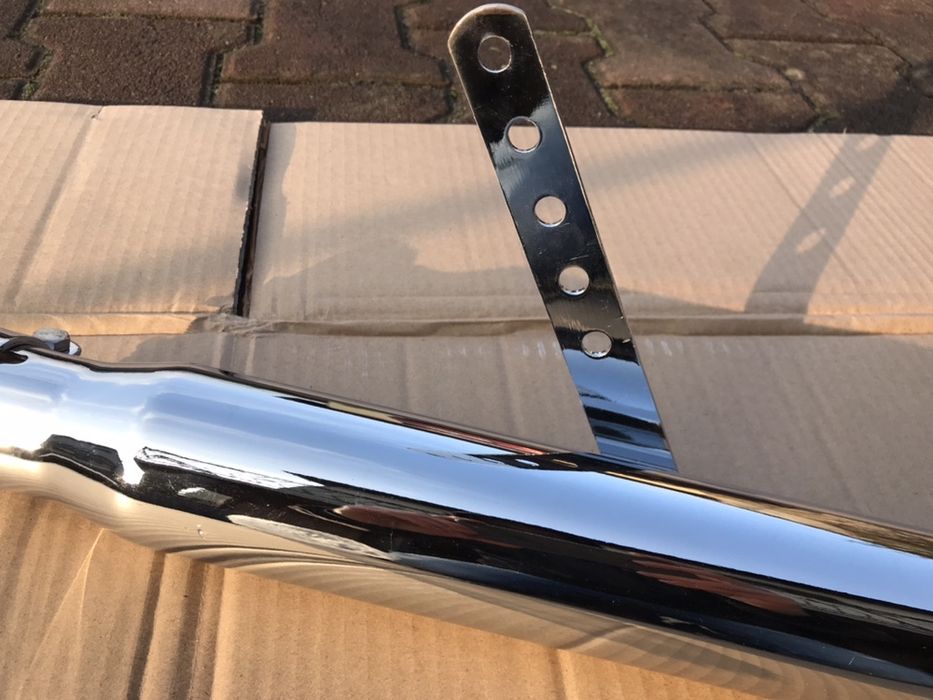 Wydech Basowy Pusty Chrom Rura Tłumik Harley Suzuki Honda Yamaha bass