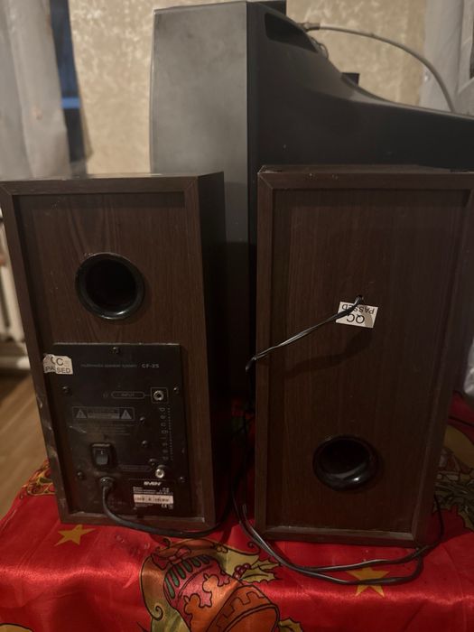 SVEN CF-25 | Гучні активні колонки 2.0 | 24 Вт | Дерево