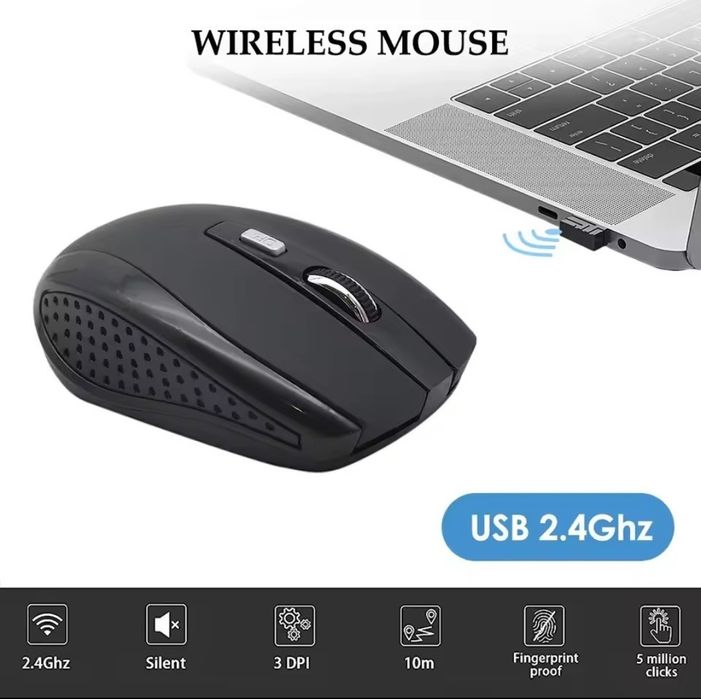 Rato sem fio USB 2.4Ghz