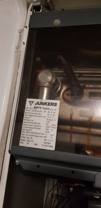 Caldeira Junkers condensação  ventilada