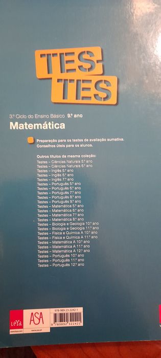 Livro de preparação para os testes 9°ano de matemática