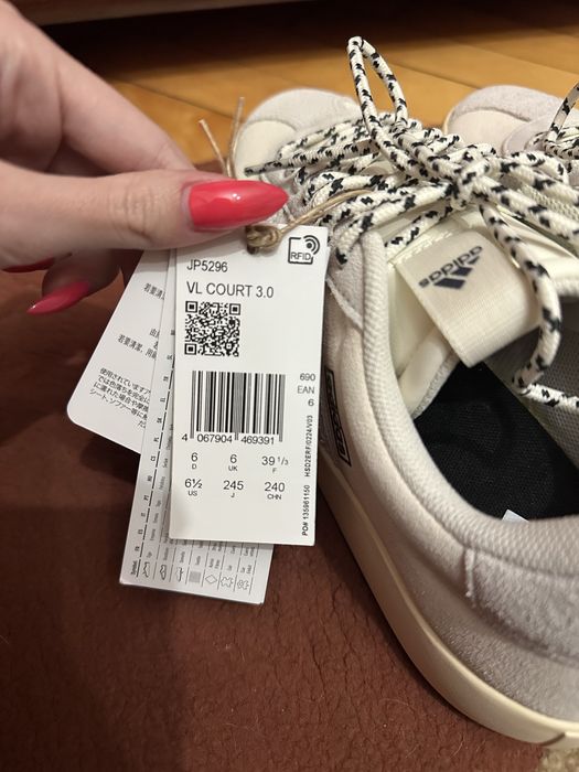 НОВІ Кросівки кеди замшеві 39р Adidas VL COURT 3.0