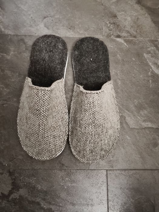 Kapcie filcowe ręcznie robione rozmiar 39