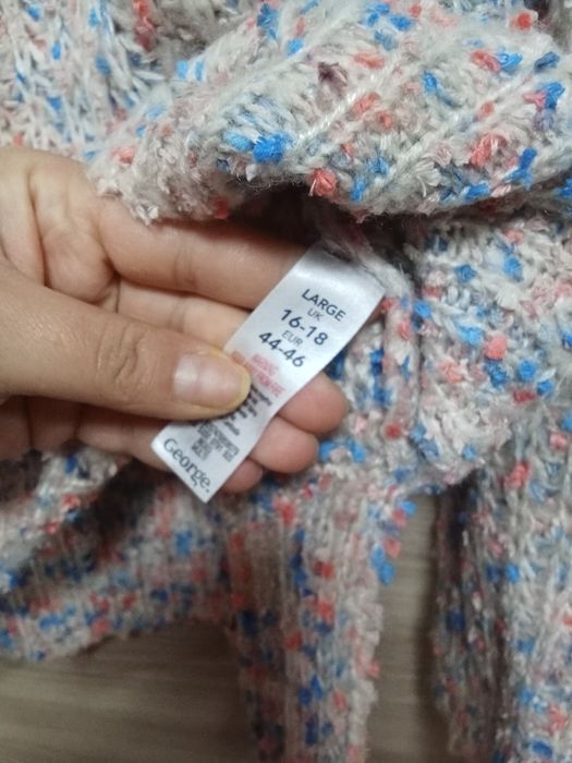 Теплий светр 50 - 52 р / в'язаний светр батал