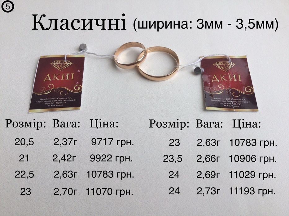 Обручальные кольца. Золото 585 пробы. Все размеры. Новые.