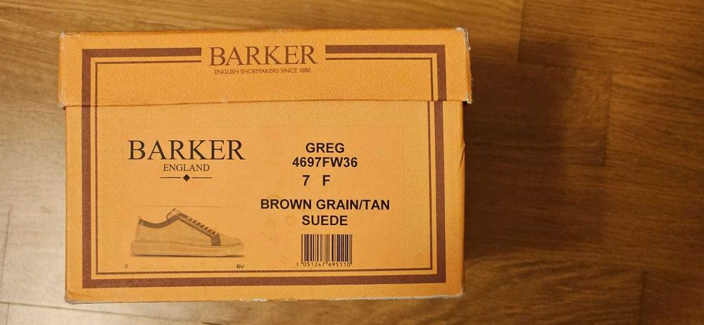 кросівки кроссовки sneakers Barker Greg 41 UK7 (не Loake, Trickers)