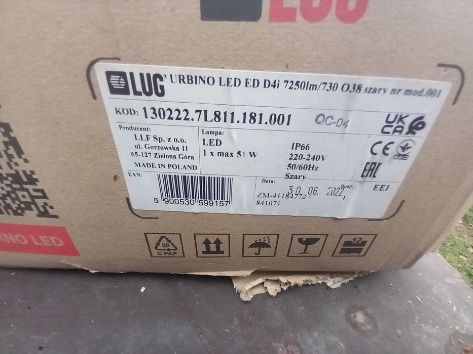 Lampa uliczna URBINO LED 7250lm

URBINO LED

ED D