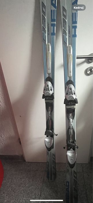 Head narty 156 cm z zapieciami  ; kijki