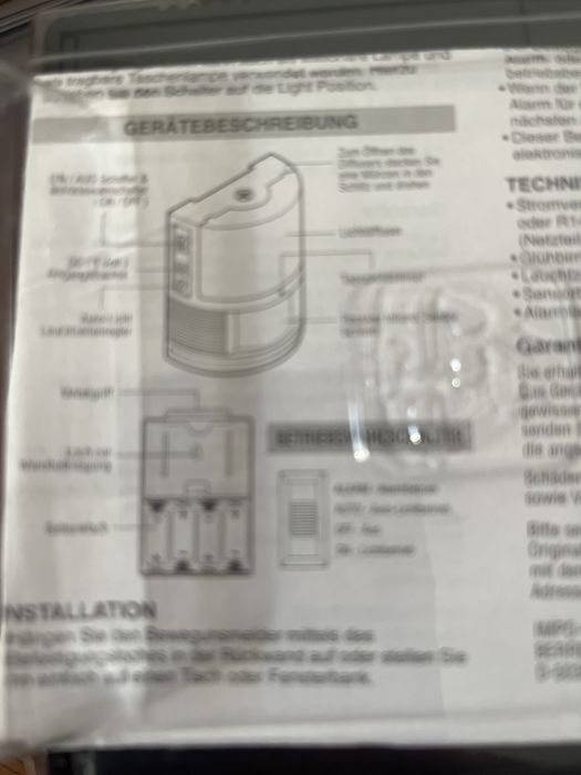 Motion Sensor with Light433382843336642562
