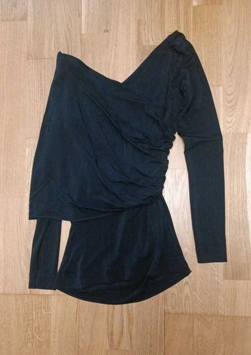 Elegancka czarna bluzka - Simple - XS