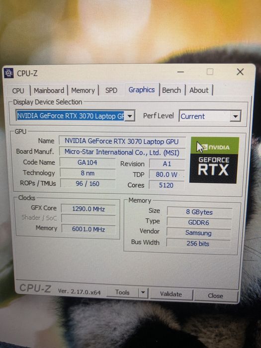 Msi Katana i7 11800H RTX 3070 win 11pl