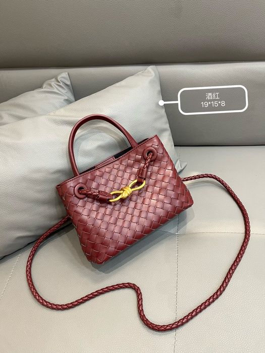 Жіноча сумка Bottega Veneta бордовий