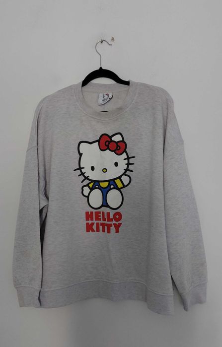 Hello Kitty Szara damska bluza oversize 50, 52