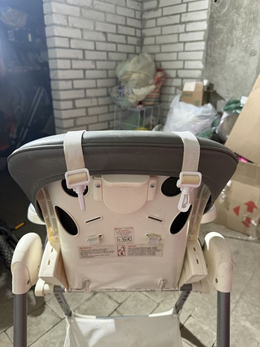 Стілець для годування  годувальний столик Lionelo Linn Plus Grey