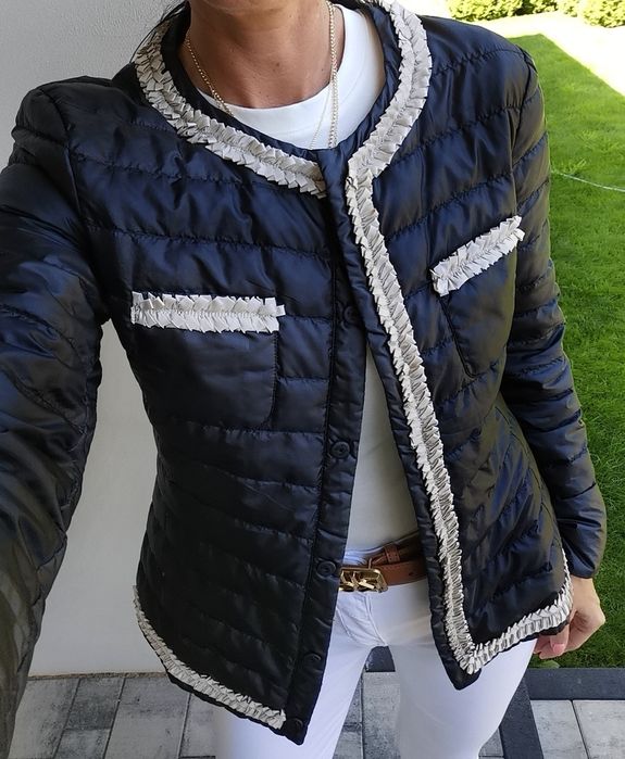 Max Mara Weekend Lekka Pikowana Puchowa Kurtka Damska M