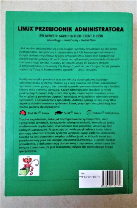 Książka "Linux. Przewodnik Administratora"