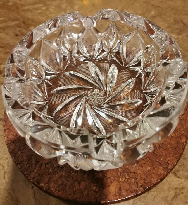 Popielniczka krysztalowa PRL