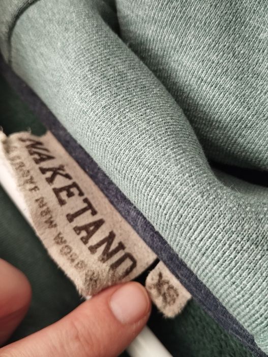 Miętowa bluza damska z kapturem r. XS Naketano