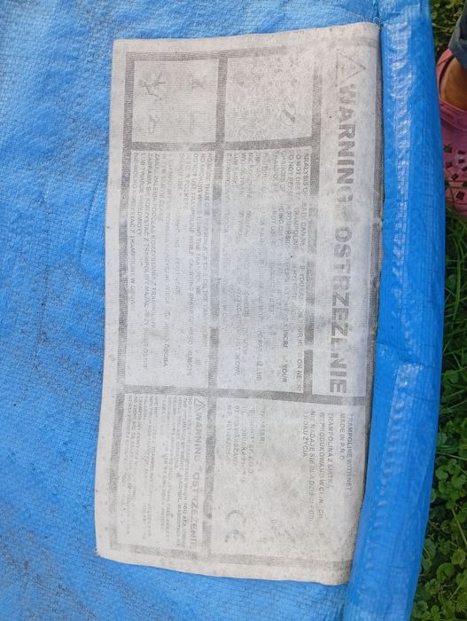 Trampolina z drabinką