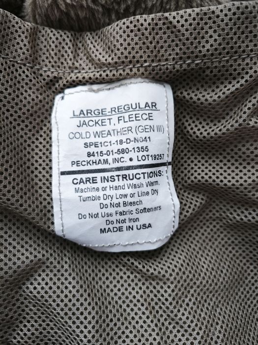 Фліс армії США ECWCS level 3 Polartec LR