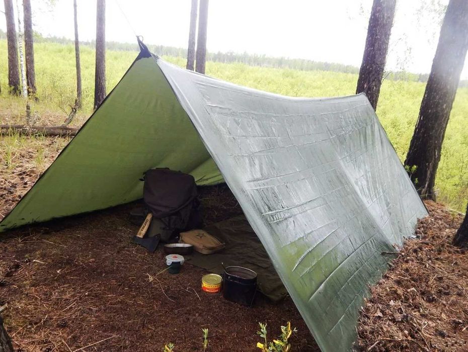 Тент защитный. Навес от солнца и дождя. Водостойкий тарпаулиновый тент