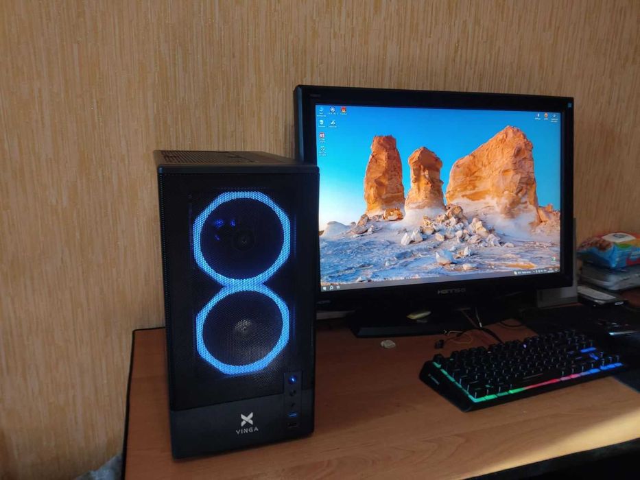 ИГРОВОЙ КОМП Intel i3-10300(8x4,4),GTX 1060 ,DDR4 16Gb,SSD 120 HDD 500