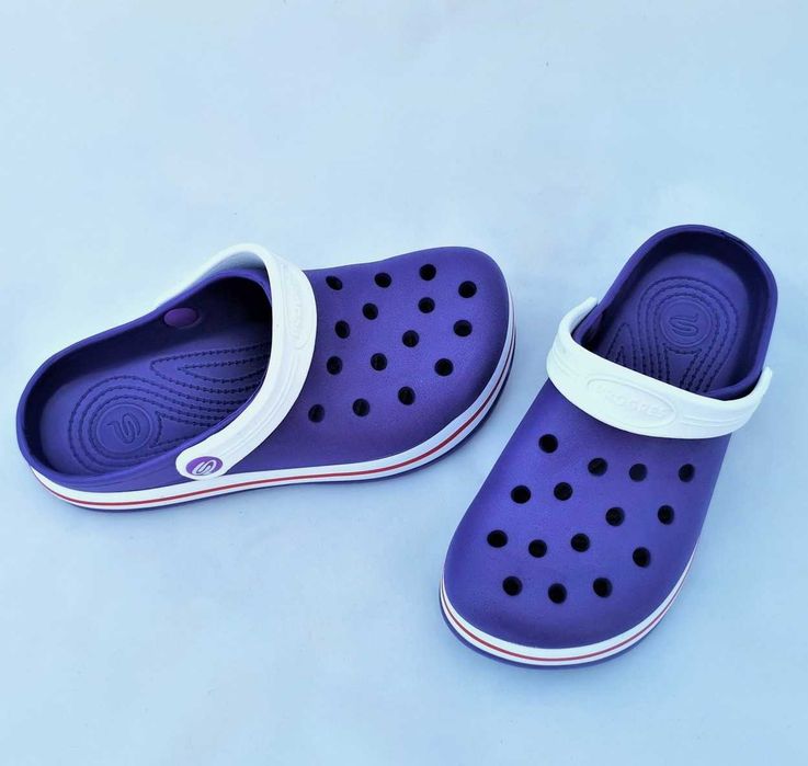 Женские тапочки CROCS сиреневые Кроксы шлёпки сланцы