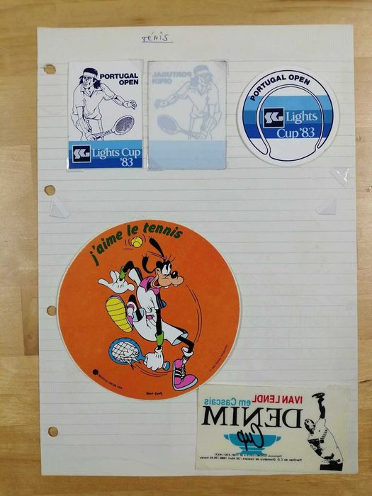 Autocolantes Atletismo, Judo e Ténis - VINTAGE