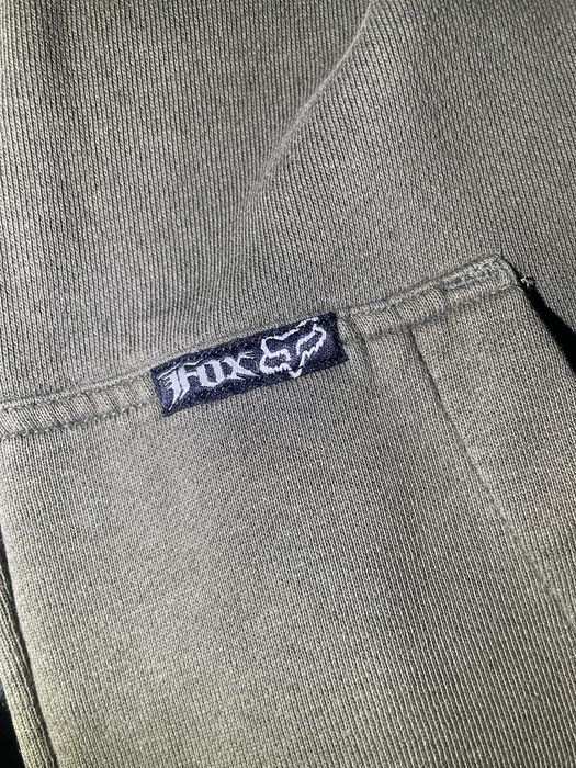 Зип худи fox зеленого цвета L размер