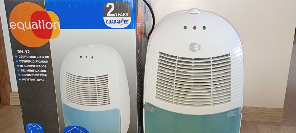 Osuszacz powietrza Equation DH-12, wydajność 12l/24h, poj. 2,5l, 20m2