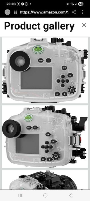 Підводнтй чохол для камери Sea frogs сумісний з Sony A7C-